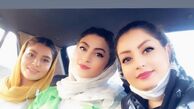 مریم مومن و‌دوستانش در ماشین + عکس