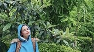 سپیده خداوردی در دل طبیعت بهاری + عکس