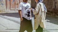 ریحانه پارسا و‌همسرش در محله ای قدیمی + عکس
