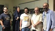 هادی حجازی فر در جمع دوستان نمایشی اش + عکس