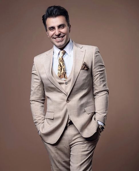 کت شلوار دامادی علیرضا طلیسچی + عکس