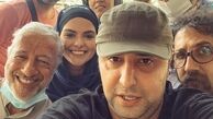 سلفی دنیا مدنی با همکاران جدیدش + عکس