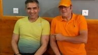 تیپ شاد آقای کارگردان در کنار احمدرضا عابد زاده+عکس