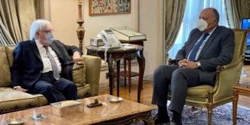 دیدار مارتین گریفیتس با وزیر خارجه مصر