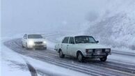 بارش برف در محورهای شمالی کشور
