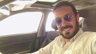 کاوه سماک باشی در ماشینش + عکس