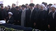امام خامنه‌ای بر پیکر مطهر آیت‌الله واعظ‌طبسی نماز اقامه‌ کردند