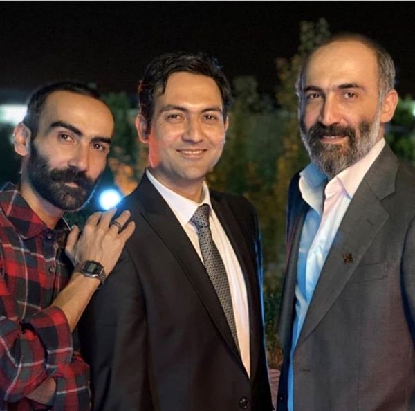 هادی حجازی فر و برادرانش در یک مراسم + عکس