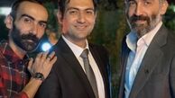 هادی حجازی فر و برادرانش در یک مراسم + عکس