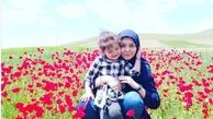  آزاده نامداری و گندم وسط گل‌های شقایق