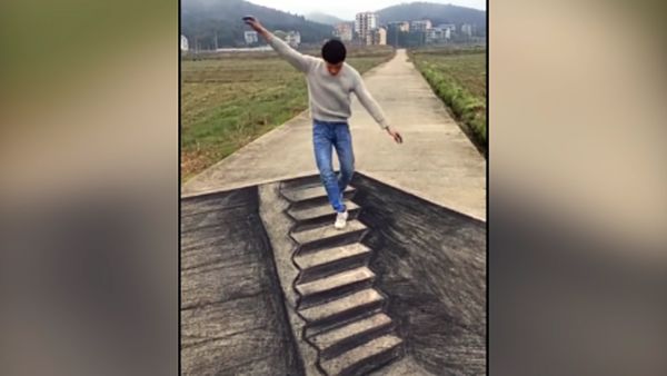 نقاشی‌های سه بعدی بسیار جالب+ فیلم 