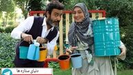 عکس نیما فلاح و همسرش با گلدان هایشان