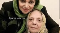 االهام پاوه نژاد و مادرش + عکس