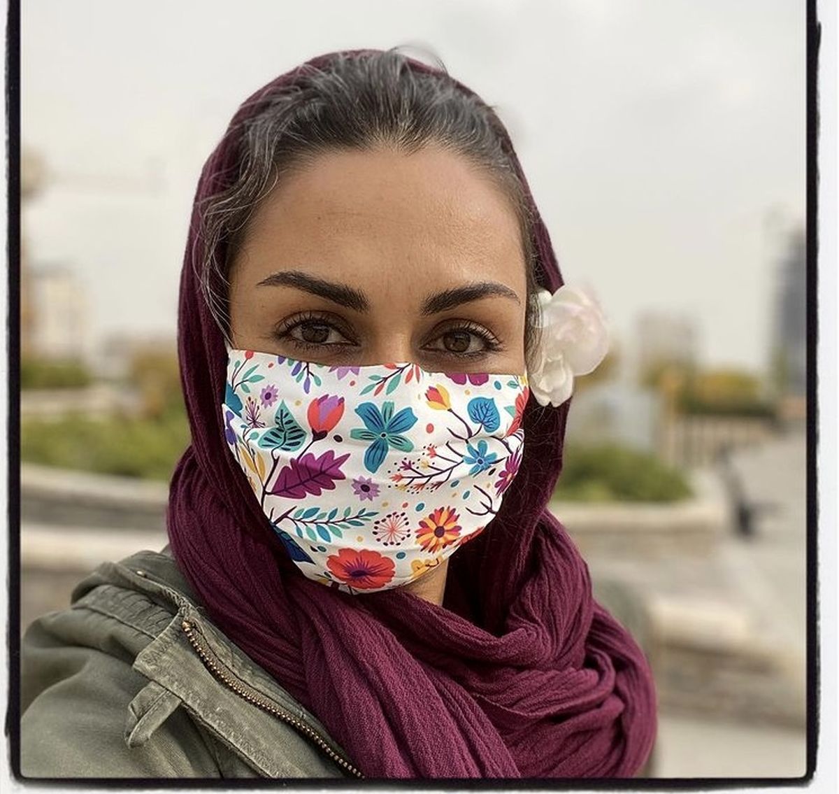 ماسک گلگلی خانم بازیگر + عکس