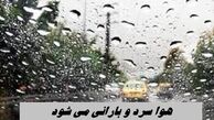 هوا سردتر می شود ؛ منتظر موج جدید بارشی باشید