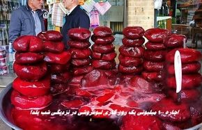 اجاره 100 میلیونی یک روز گاری لبوفروشی در نزدیکی شب یلدا !