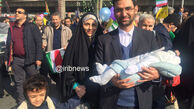 وزیر ارتباطات همراه با خانواده در مراسم 22 بهمن