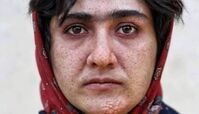 تصویری از گریم متفاوت و منحصر به فرد باران کوثری