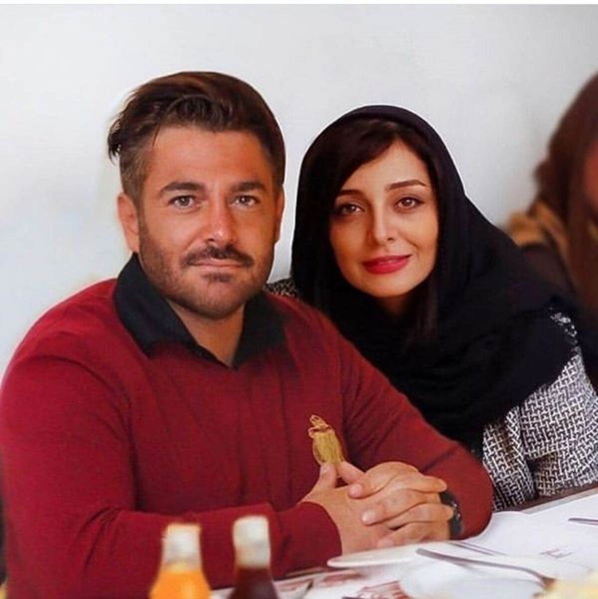 محمدرضا گلزار در کنار خواهر زن معروف رضا قوچان نژاد+عکس