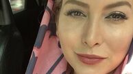 سلفی فریبا نادری در ماشینش + عکس