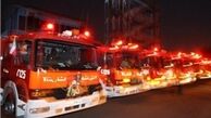برخورد شدید سه دستگاه خودرو در بزرگراه تهران-کرج