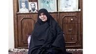 زنی که دختر، خواهر، همسر و مادر شهید است +عکس