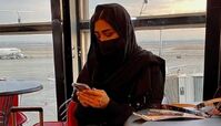 تیپ مریم معصومی در فرودگاه با چمدان لاکچری اش + عکس
