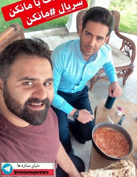 وقتی امیرحسین آرمان آشپزی میکنه + عکس