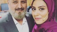 پدر دختر مشهور در یک برنامه تلویزیونی + عکس