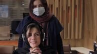 سارا بهرامی در حال گویندگی + عکس