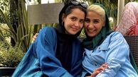 شبنم قربانی در کنار دوستش + عکس