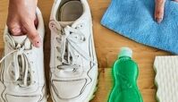 10 روش تمیز کردن کفش سفید پارچه ای و چرم و جیر