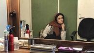 خستگی های لیندا کیانی در اتاق گریم + عکس