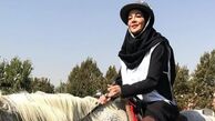 سوارکاری نگین صدق گویا + عکس