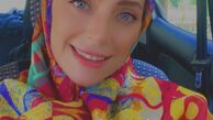 تیپ رنگی نگین معتضدی + عکس