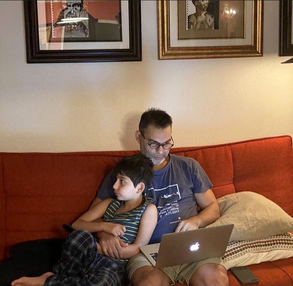 عکس جدید پیمان معادی با پسرش 