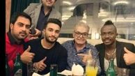 شام شیک حمید لولایی با مهمان خارجی اش+عکس