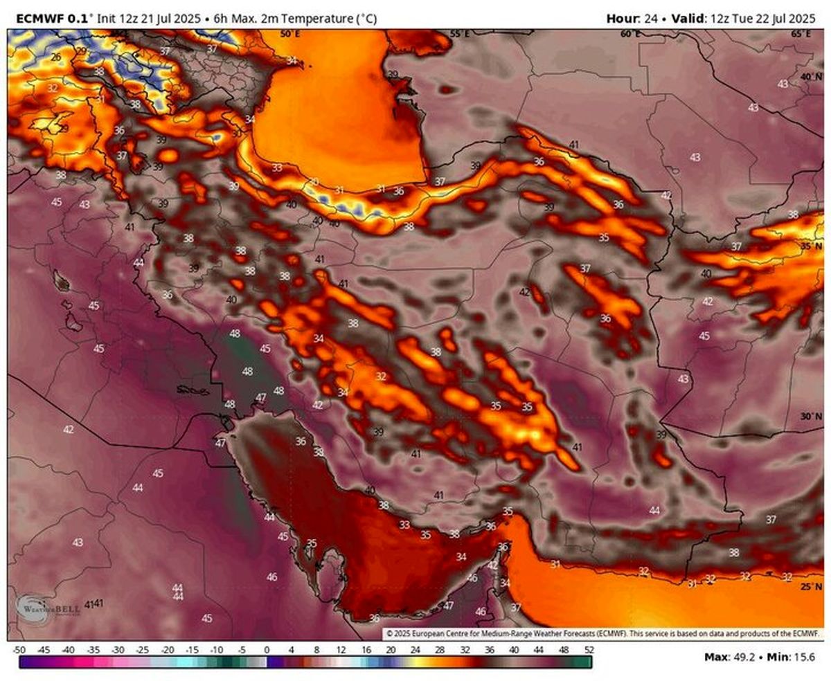 گرمای ۴۰ درجه‌ای فعلا تداوم دارد !