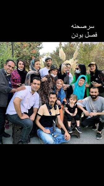 بهنوش بختیاری و همکارانش سر صحنه کار جدید + عکس