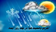 آخرین وضعیت هوا در چند روز آینده ؛ احتمال بارندگی