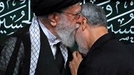 تصویری از سردار سلیمانی و رهبر معظم انقلاب اسلامی در مراسم شب تاسوعا