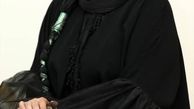 استایل سرتا مشکی خانم بازیگر + عکس