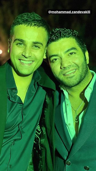 آرمان درویش در آغوش دوستش + عکس 