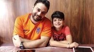 بابک جهانبخش و‌ پسرش در یک رستوران + عکس