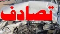 تصادف شدید مینی‌بوس با کامیون 