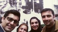 عکس امین زندگانی و همسرش با کوچه های خاطره