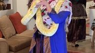 حیوان خانگی عجیب فاطمه گودرزی + عکس