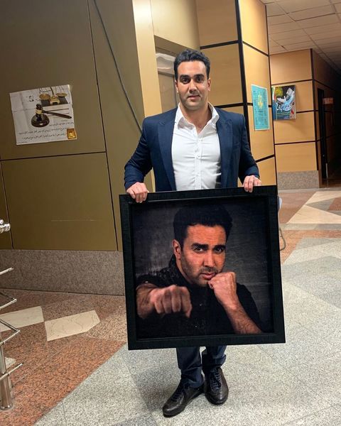 تابلو زیبایی از چهره پوریا پورسرخ + عکس