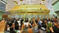 اولین مراسم غبارروبی ضریح جدید امام حسین (ع) انجام شد