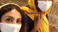 سلفی حدیثه تهرانی با دوستش + عکس